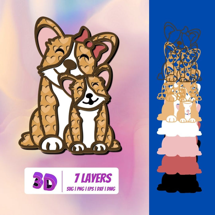 3D Mothers Day Animals SVG Bundle - Svg Ocean