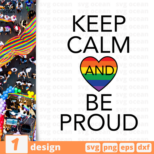 Keep calm and be proud SVG vector bundle - Svg Ocean