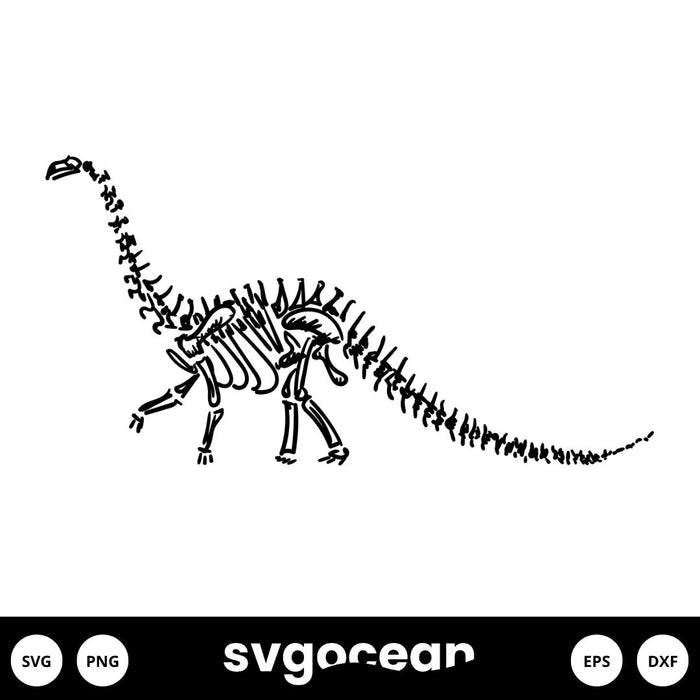 Dinosaur Skeleton SVG - Svg Ocean