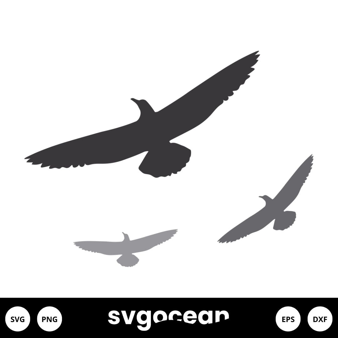 Flying Birds Svg vector for instant download - Svg Ocean — svgocean