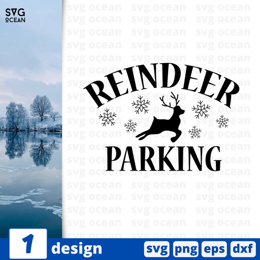 Reindeer Parking SVG vector bundle - Svg Ocean