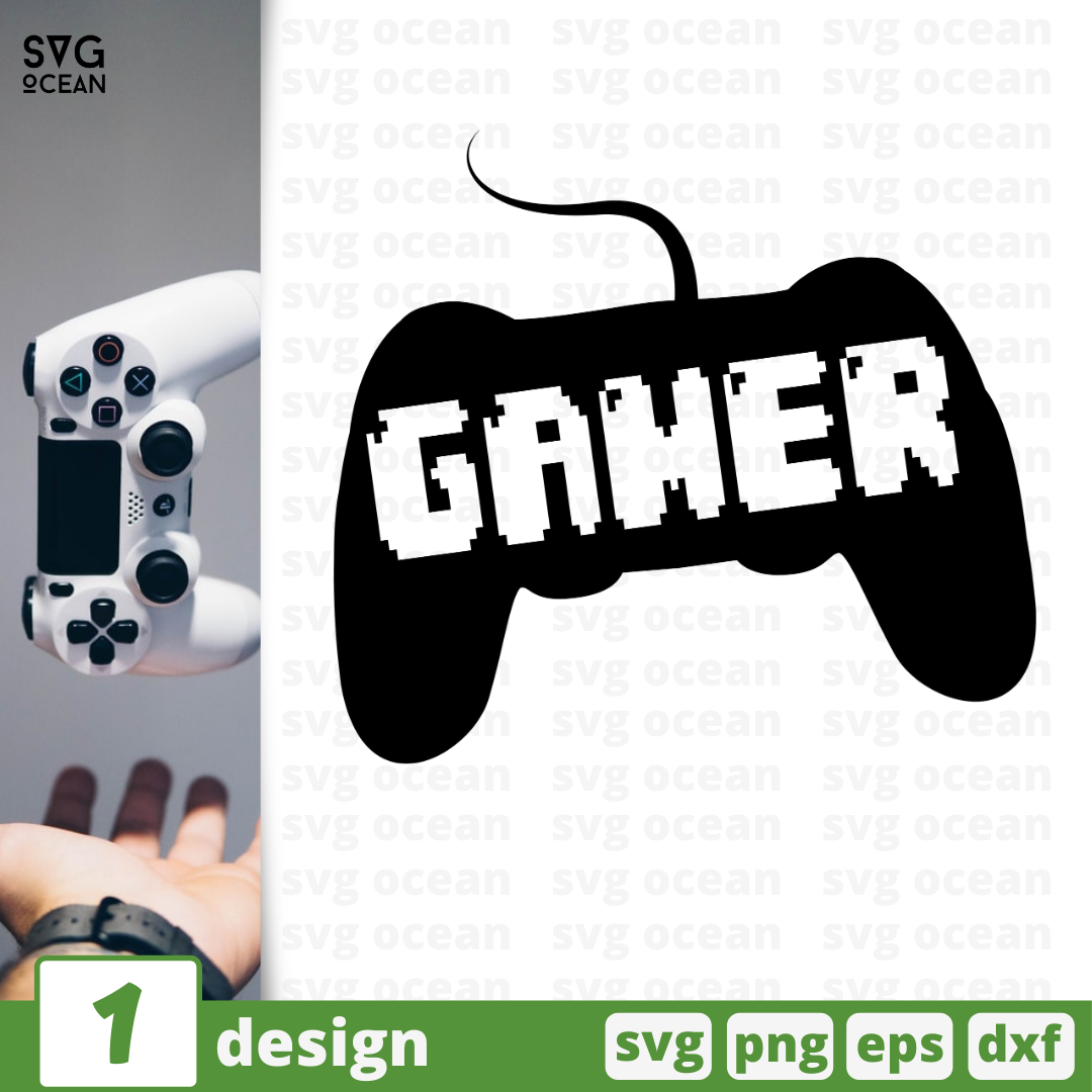 Gamer SVG vector for instant download - Svg Ocean — svgocean