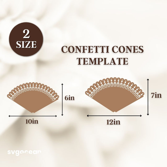 Confetti Cone For Petals SVG - Svg Ocean