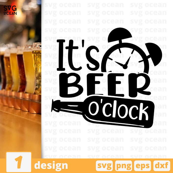 It's beer o'clock SVG vector bundle - Svg Ocean