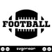 Half Football SVG - Svg Ocean