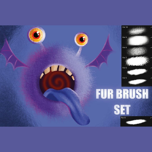 Fur Procreate Brushes - Svg Ocean
