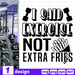 I said exercise Not Extra fries SVG vector bundle - Svg Ocean