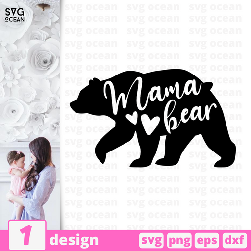Mama bear SVG vector bundle - Svg Ocean