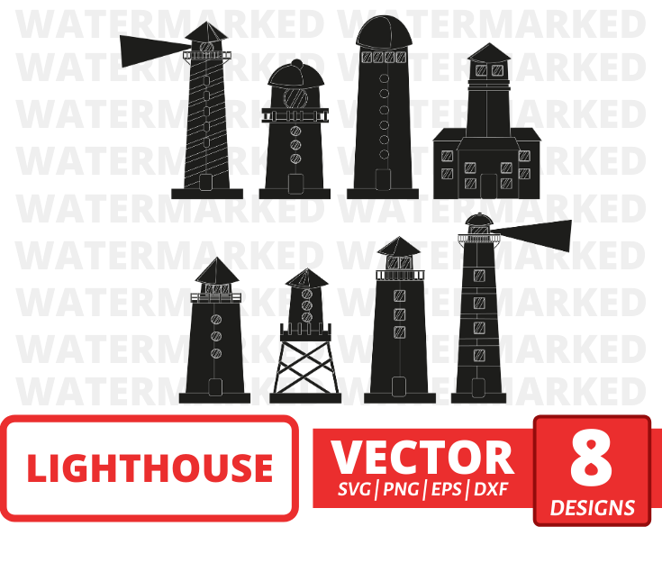 Lighthouse silhouette svg