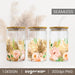 Boho Flowers Can Glass Sublimation - Svg Ocean
