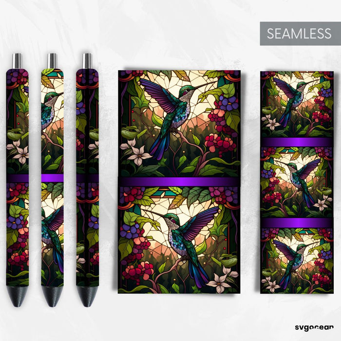 Hummingbird Pen Wraps Sublimation - svgocean