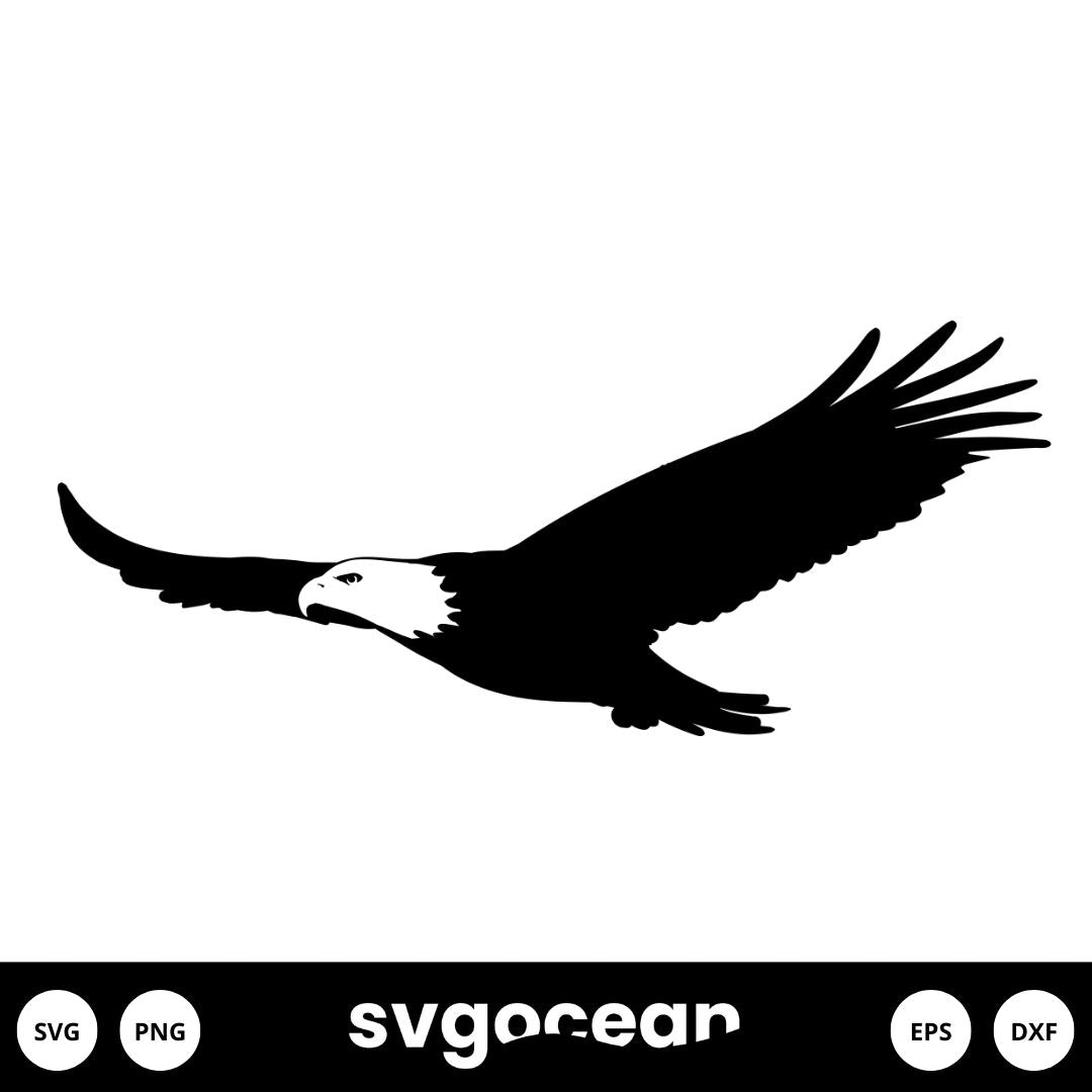 Flying Eagle Svg vector for instant download - Svg Ocean — svgocean