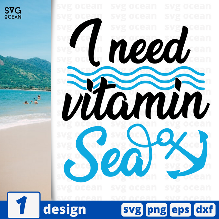 I need vitamin Sea SVG vector bundle - Svg Ocean