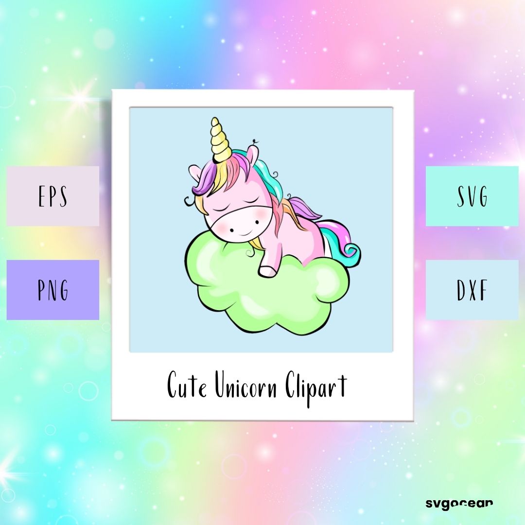Unicorn SVG Free Download vector for instant download - Svg Ocean