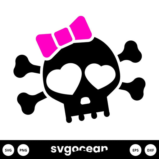 Girly Skull SVG - Svg Ocean