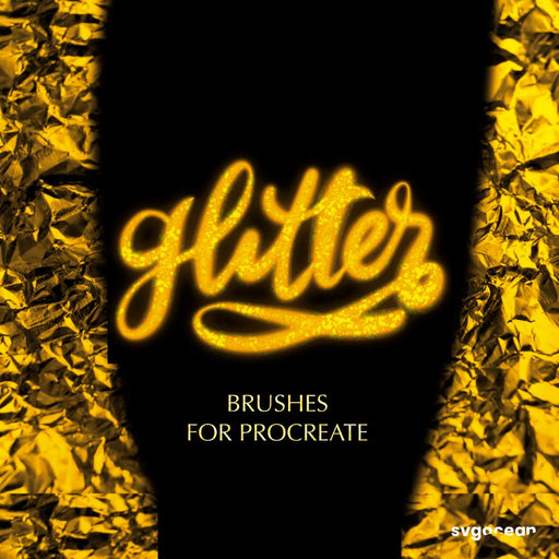 Glitter Procreate Brushes - Svg Ocean
