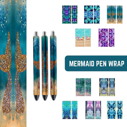 Mermaid Pen Sublimation - Svg Ocean