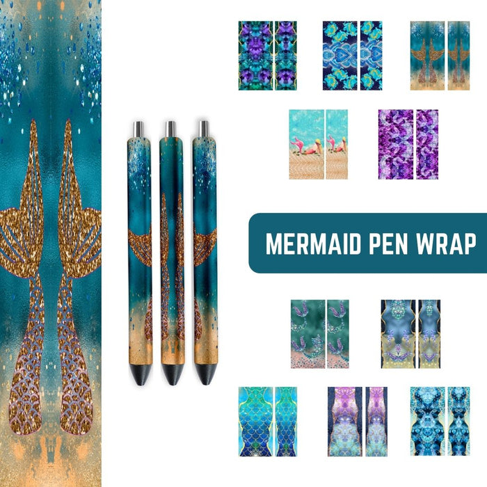 Mermaid Pen Sublimation - Svg Ocean