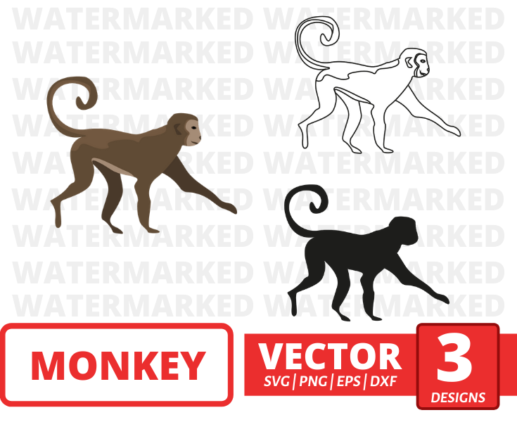 Monkey SVG bundle vector for instant download - Svg Ocean — svgocean