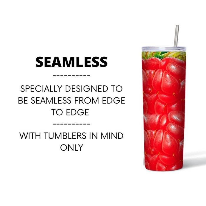 Raspberries Tumbler Sublimation