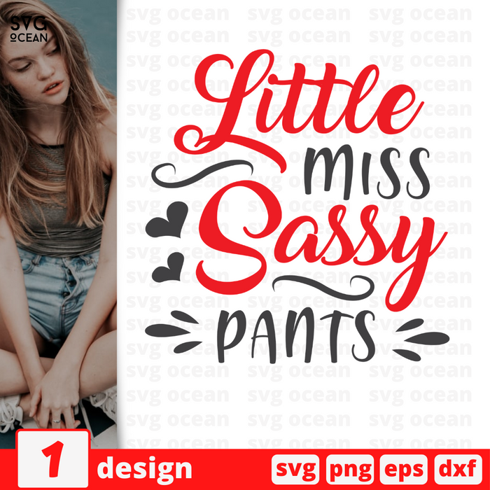 Little miss Sassy pants SVG vector bundle - Svg Ocean