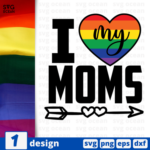 I love my moms SVG vector bundle - Svg Ocean