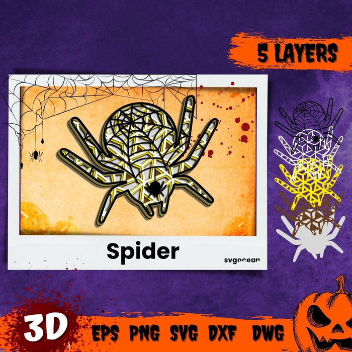 Free Spider 3D SVG - Svg Ocean