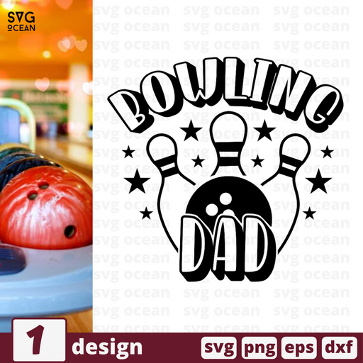 Bowling dad SVG vector bundle - Svg Ocean