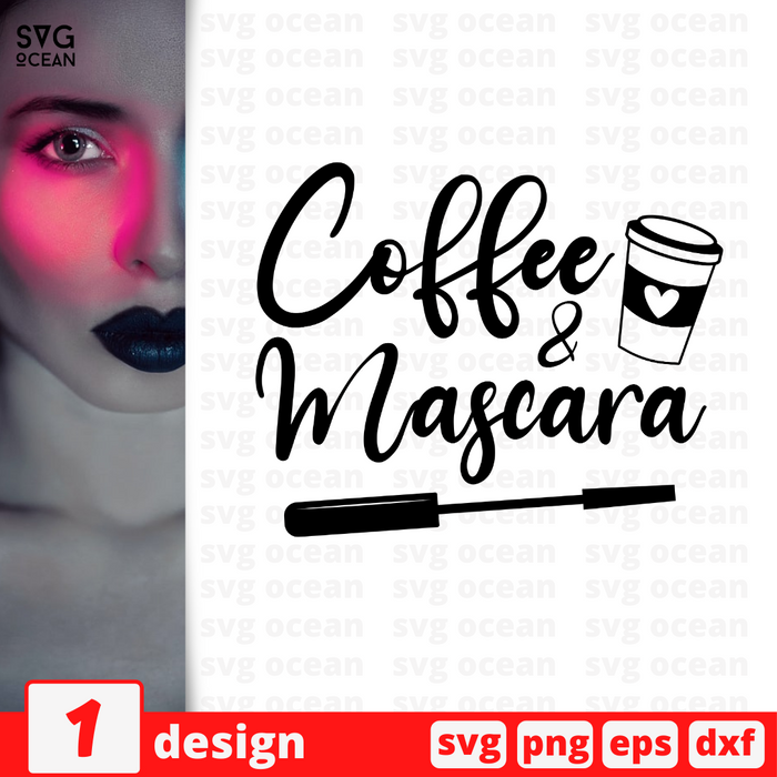Coffee & Mascara SVG vector bundle - Svg Ocean