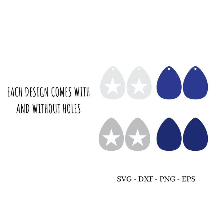 America Earrings SVG - Svg Ocean