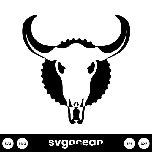 Cow Skull Svg - Svg Ocean