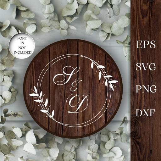 Wedding Circle Monogram SVG - Svg Ocean