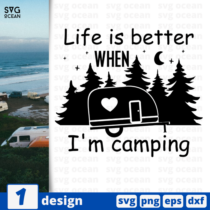 Life is better when I'm camping SVG vector bundle - Svg Ocean