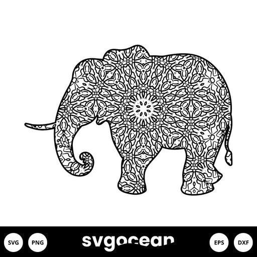 Mandala Elephant Svg - Svg Ocean