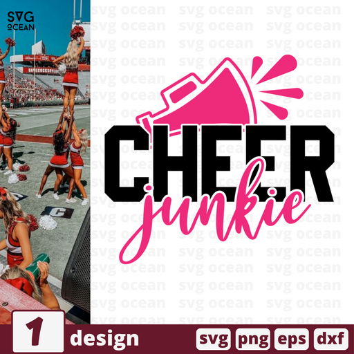Cheer junkie SVG vector bundle - Svg Ocean