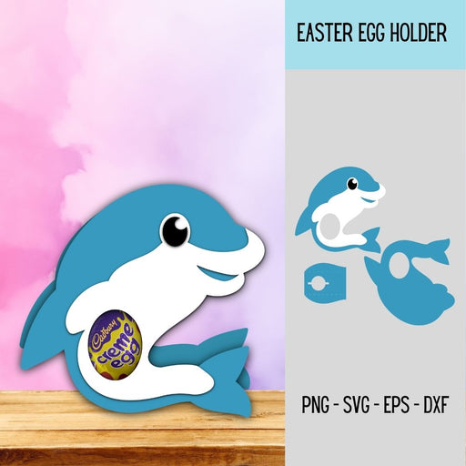 Dolphin Egg Holder SVG - Svg Ocean