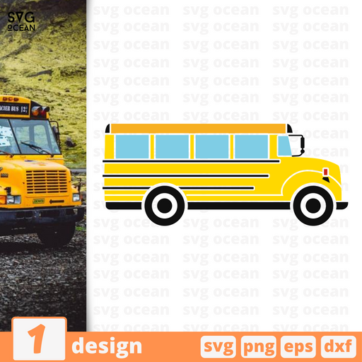 School bus SVG vector bundle - Svg Ocean