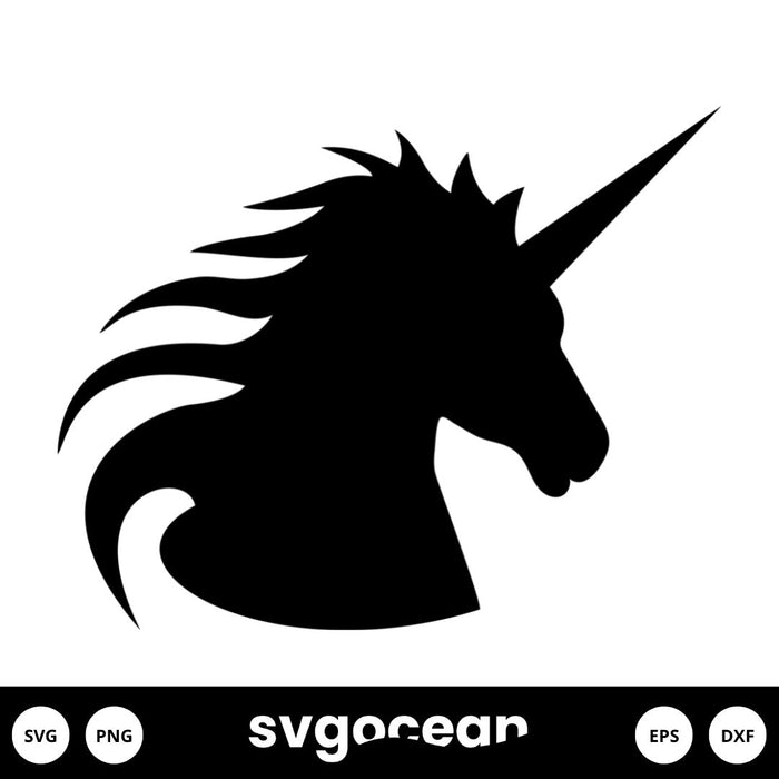 Unicorn Head SVG Free - Svg Ocean