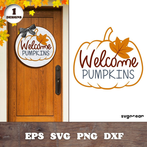 Pumpkin Sign Svg - Svg Ocean