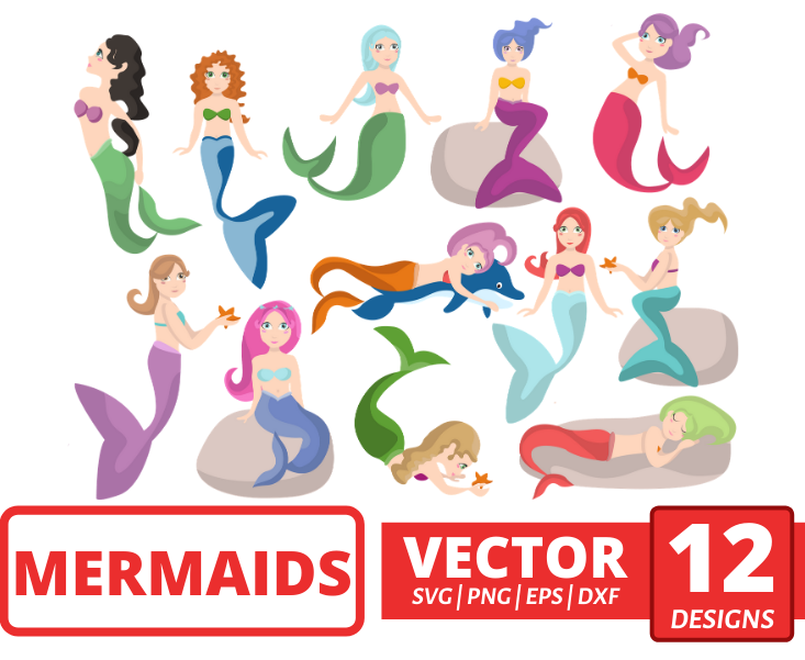 Mermaids svg