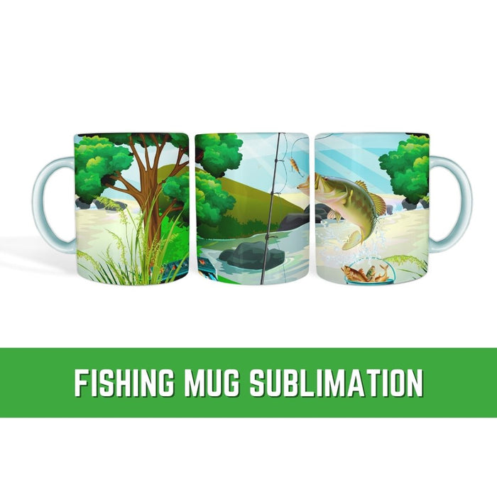 Fishing Mug Sublimation - Svg Ocean