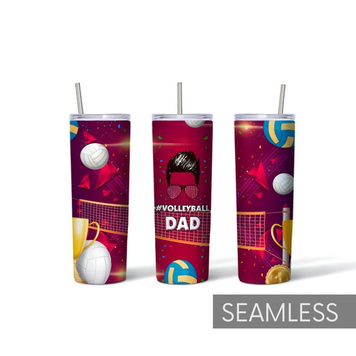 Volleyball Dad Tumbler Sublimation