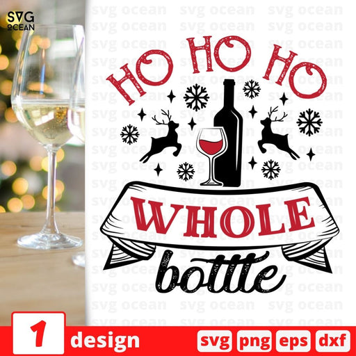 HOHOHO Whole bottle SVG vector bundle - Svg Ocean