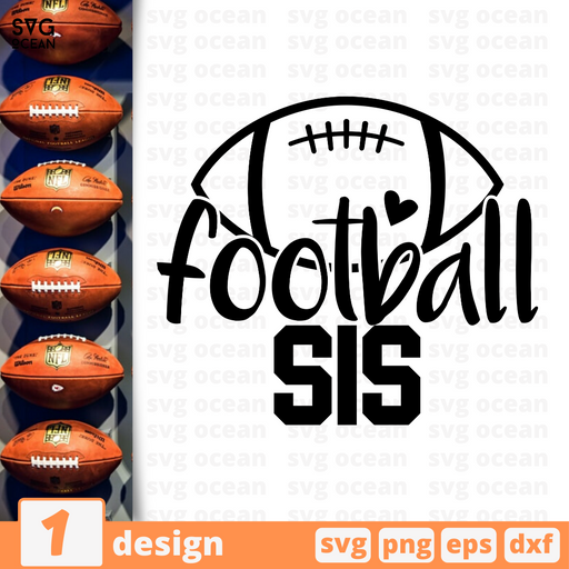 Football sis SVG vector bundle - Svg Ocean