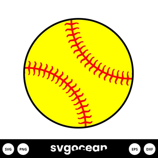 Half Baseball SVG - Svg Ocean