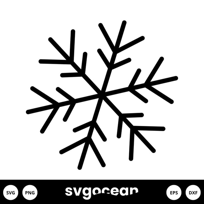 Snowflake Svg - Svg Ocean