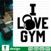 I love gym SVG vector bundle - Svg Ocean