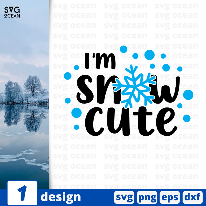 I'm snow cute SVG vector bundle - Svg Ocean