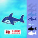 3D Shark SVG