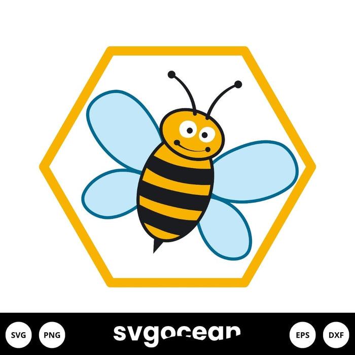 Honeybee Svg - Svg Ocean